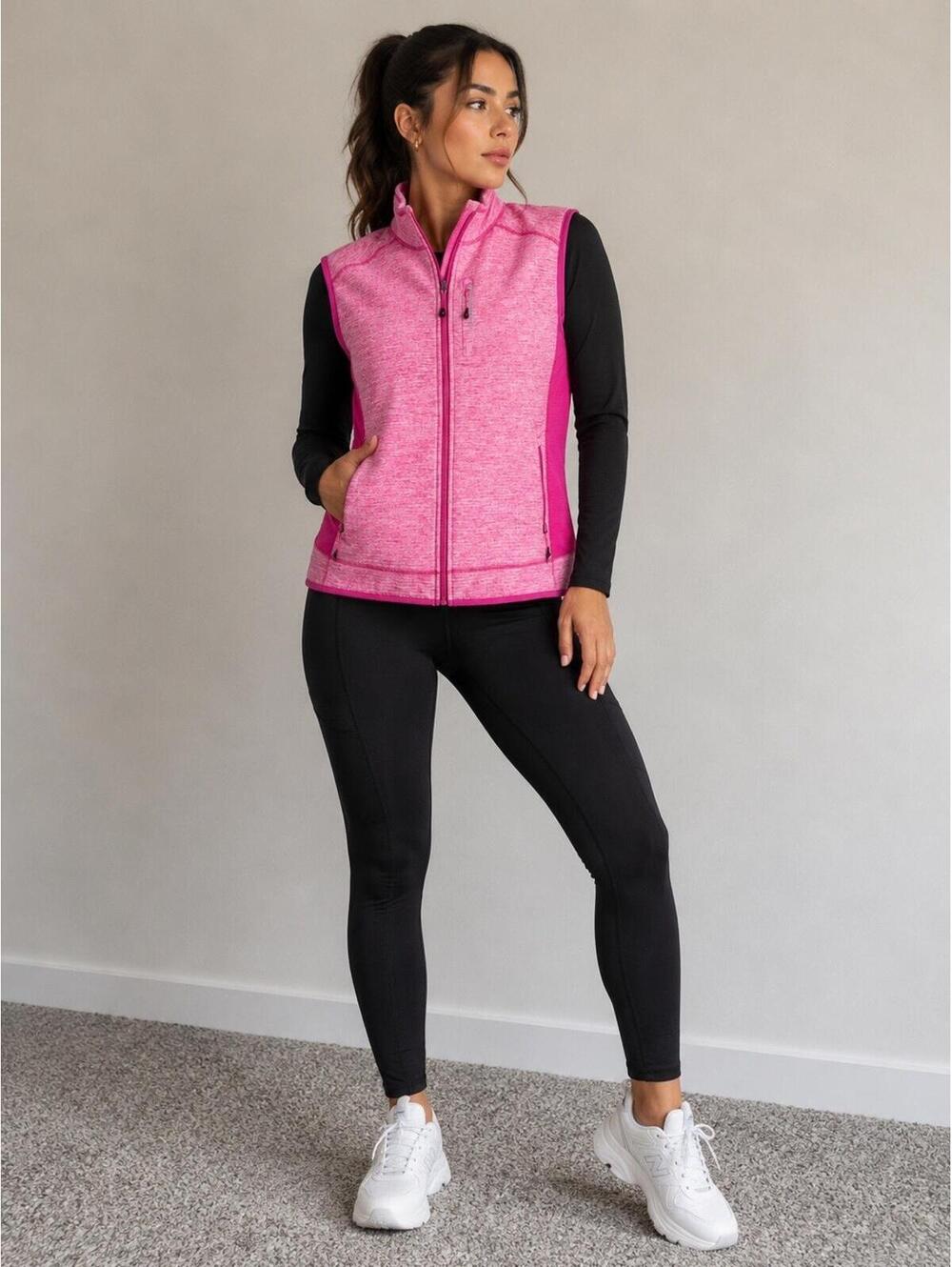 Vineyard Vines Vest Women’s Pink Performance Softshell Full Zip Golf Outdoor XL